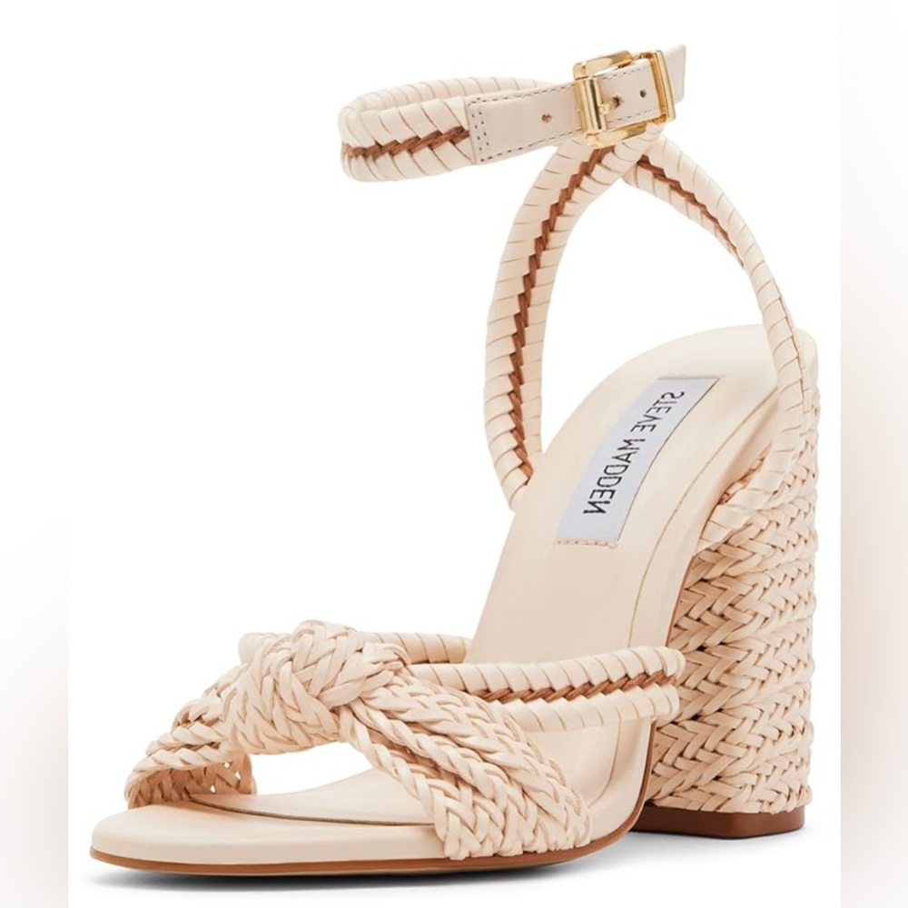 Steve Madden Women's Tan Braided Heels - Picture 2 of 6